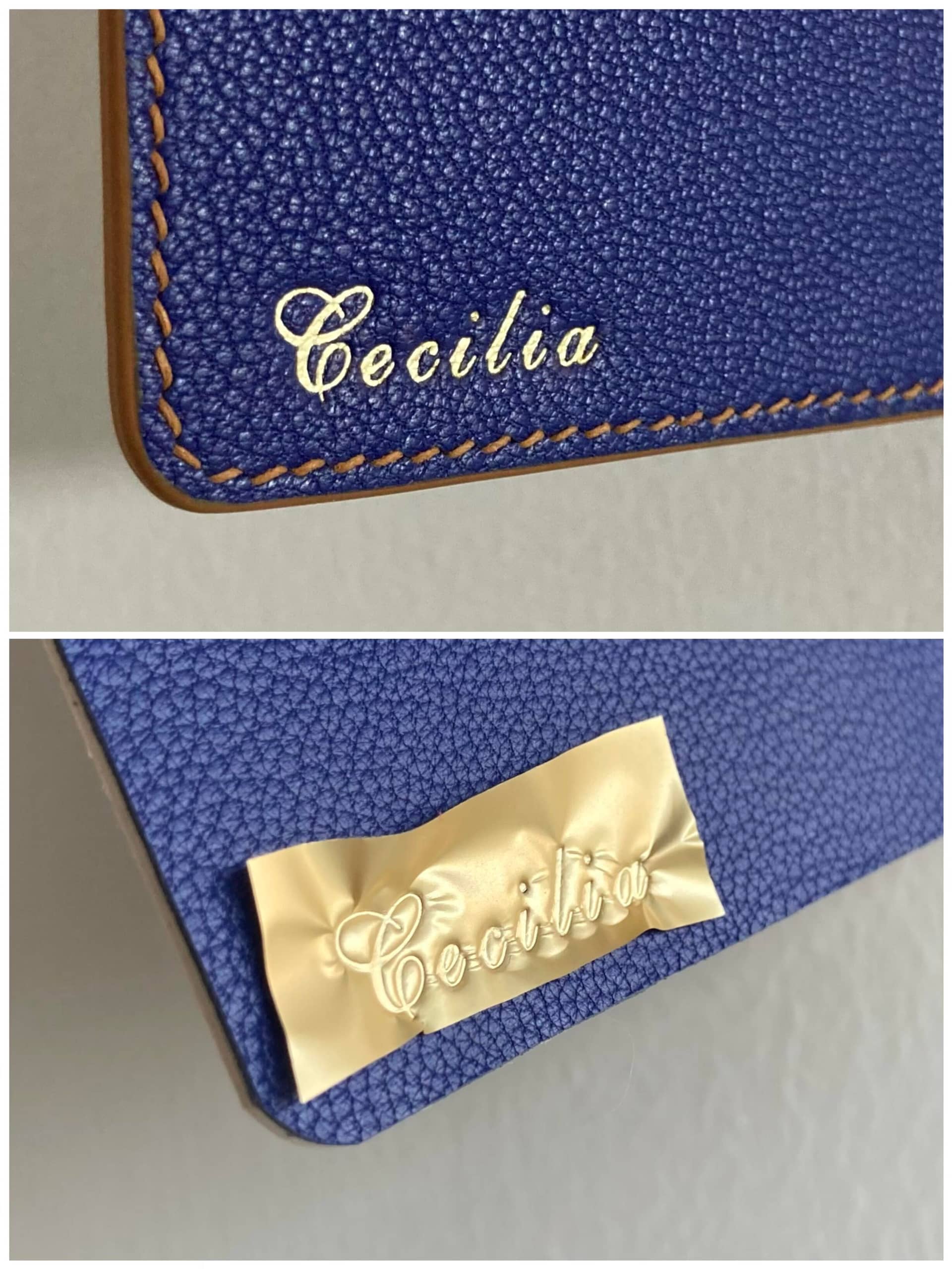 Hot-stamped MHERDER logo on a leather product