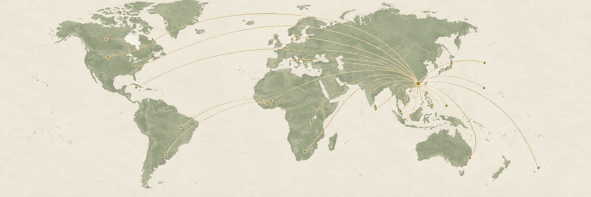 International market routes from Guangzhou