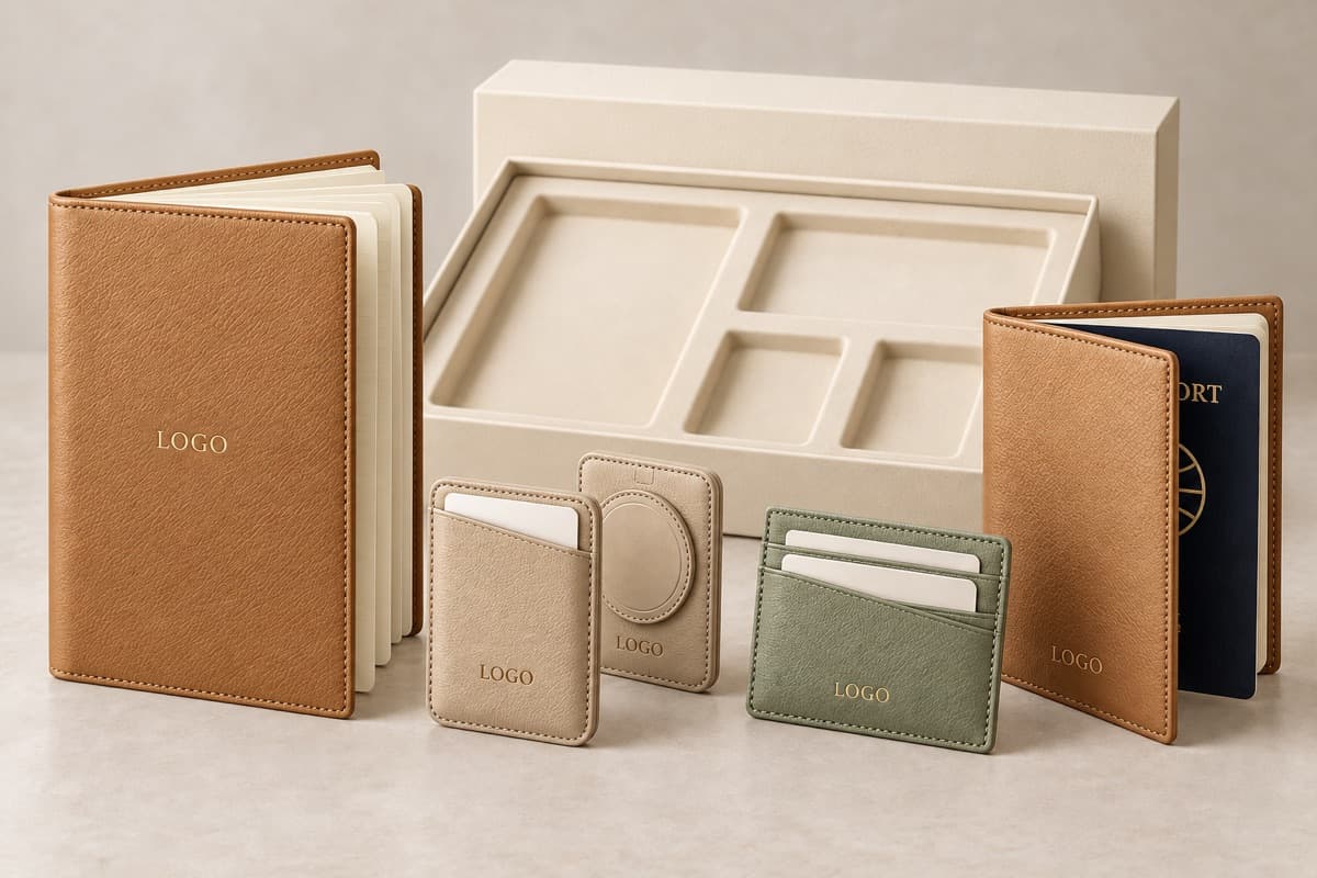 Premium custom leather travel gifts