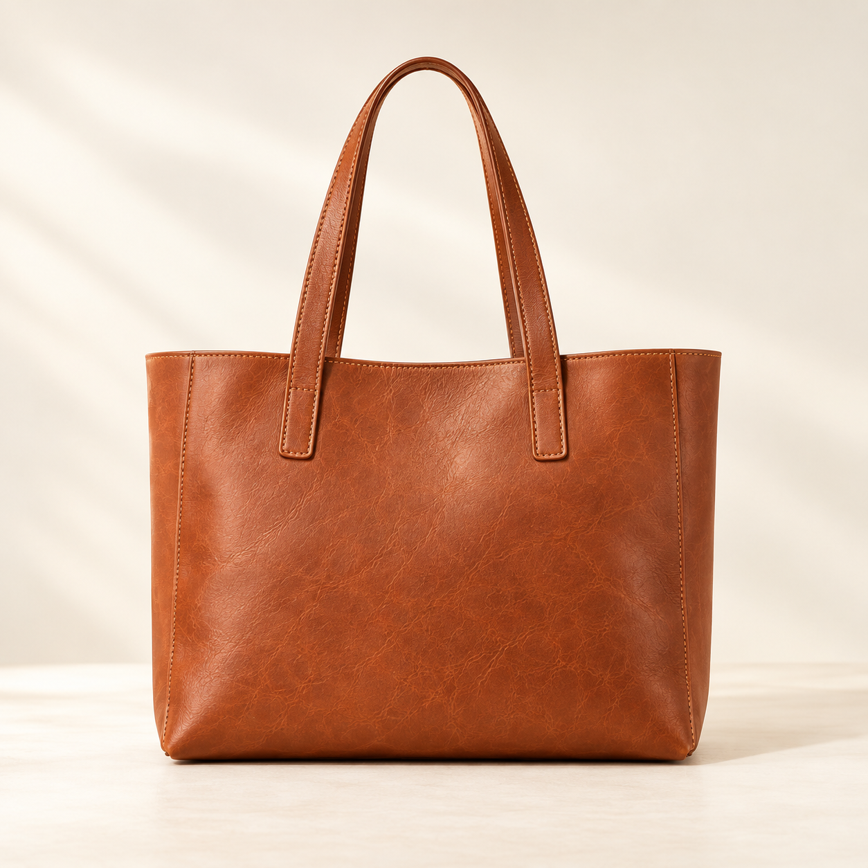 Custom leather shopping bags with logo